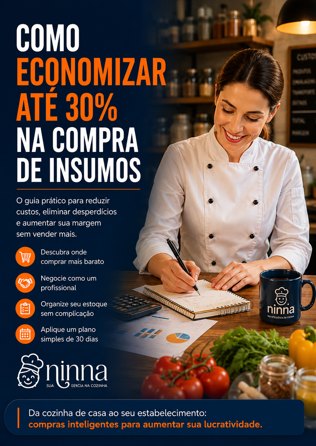 Capa do e-book Como Economizar até 30% na Compra de Insumos
